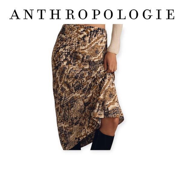 Anthropologie Tilda Midi Slip Skirt – Bias-Cut, Chic Minimalist XS, NWT - Picture 1 of 12
